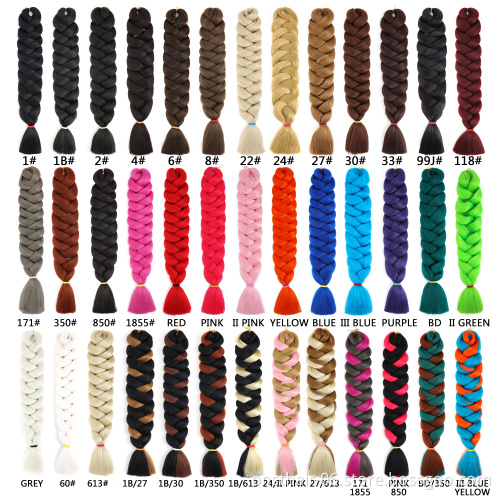 MYZYR 41Inches Synthetic Braid Ombre Braiding Hair Jumbo Braids Crochet Hair Extention Rose red Pink Light Purple Fiber 165g